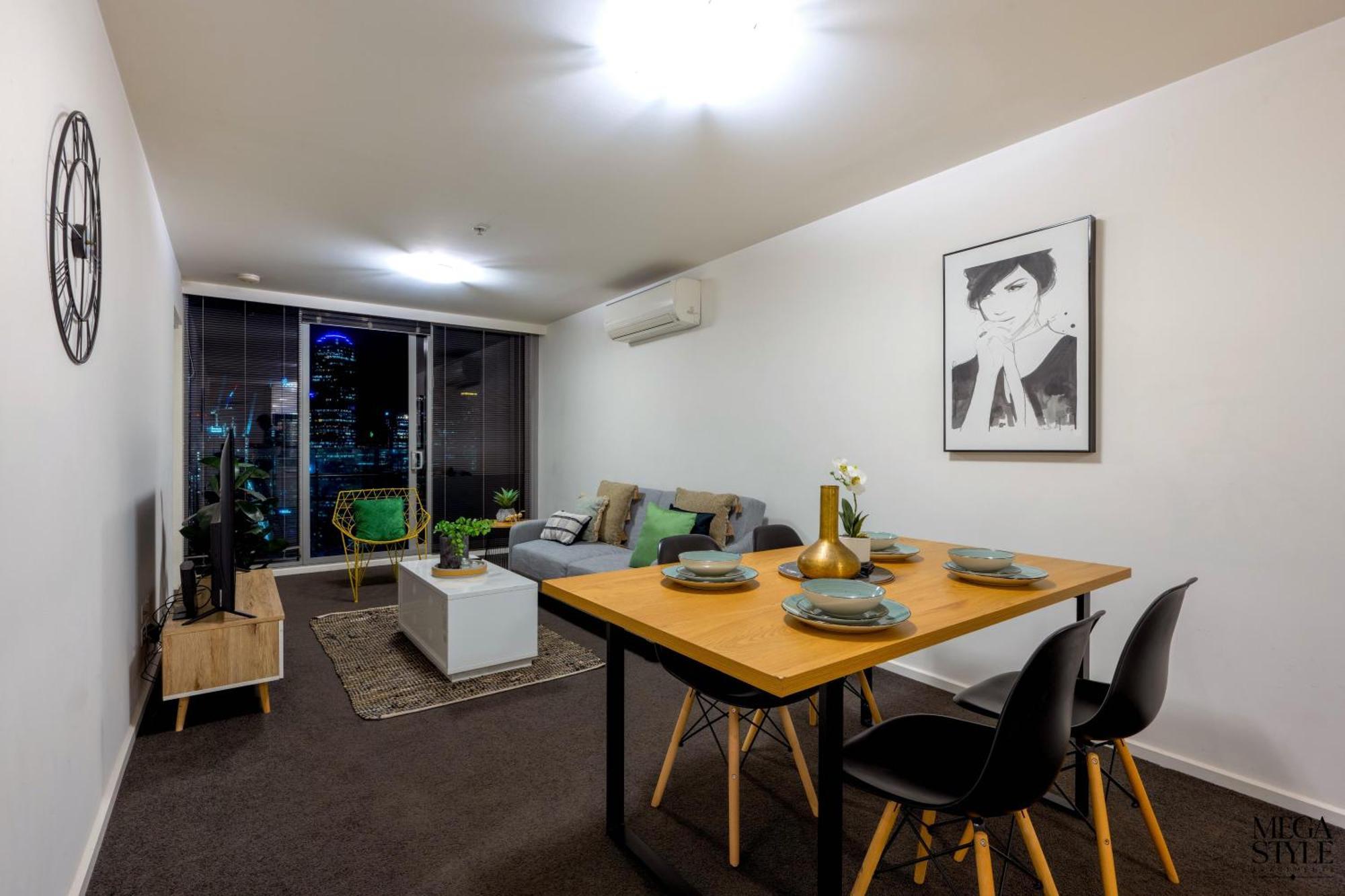 Mega Style Apartments Mainpoint Melbourne Rom bilde